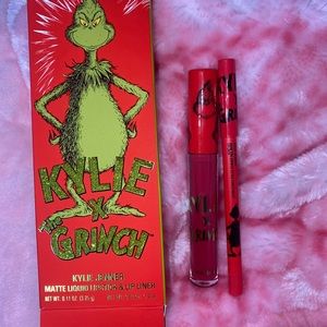 Kylie x grinch liquid lipstick and lip liner kit